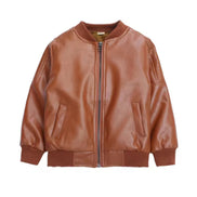 Boys Faux Leather Jacket - Toddler Kids Motorcycle Coat | AURORE LUXURE
