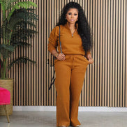 Women's 2 Piece Tracksuit - Oversized Half Zip Sweatsuit Set | AURORE LUXURE