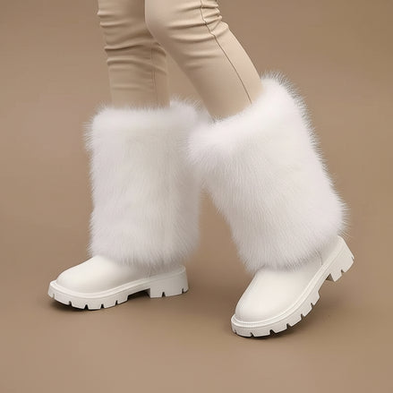 Girls Glitter Chelsea Boots - Waterproof Fur Lined Winter Boots | AURORE LUXURE