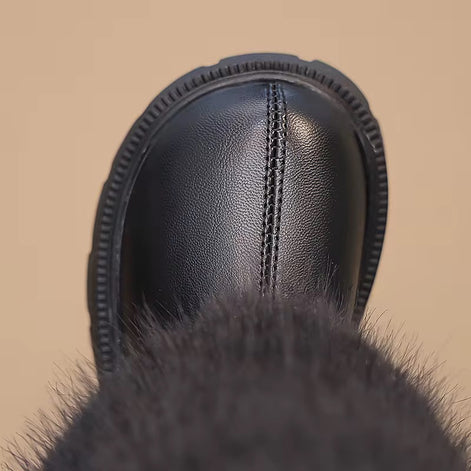 Girls Glitter Chelsea Boots - Waterproof Fur Lined Winter Boots | AURORE LUXURE