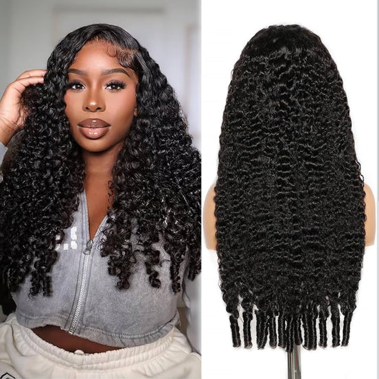 13x6 Full Lace Frontal Burmese Curly Wig – 180% Density, 100% Human Hair