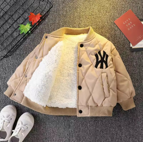 AURORE LUXURE -BOYS WINTER BASEBALL JACKET