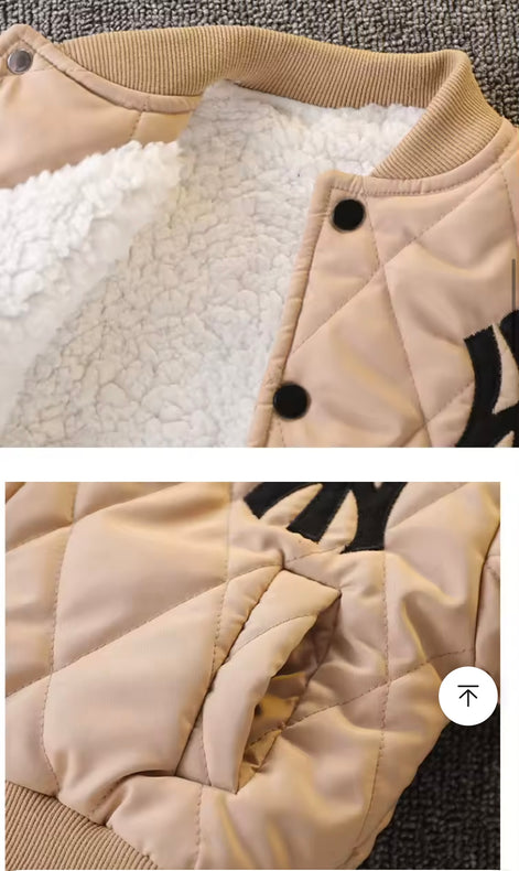 AURORE LUXURE -BOYS WINTER BASEBALL JACKET