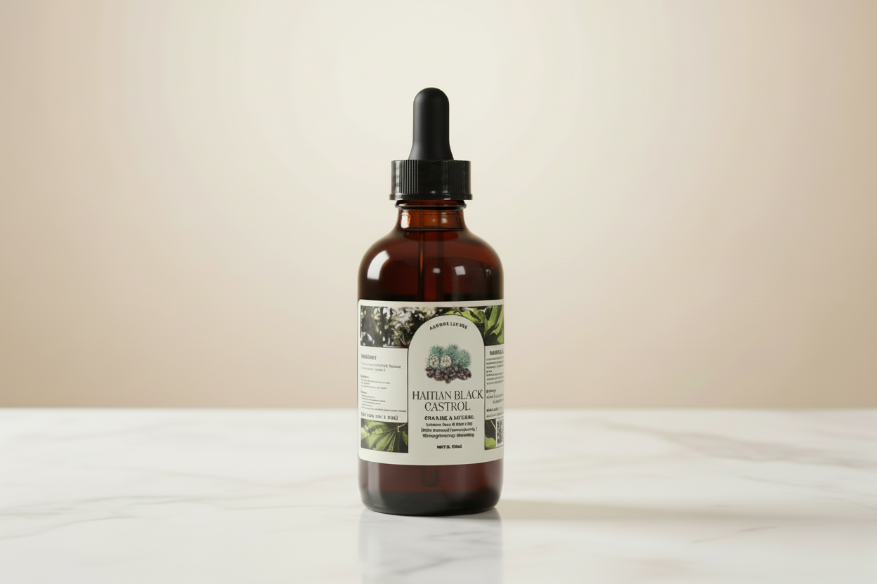 Aurore Luxure Haitian Black Castor Oil/ maskriti – Organic & Natural 100% Pure Castor Hair & Body Oil