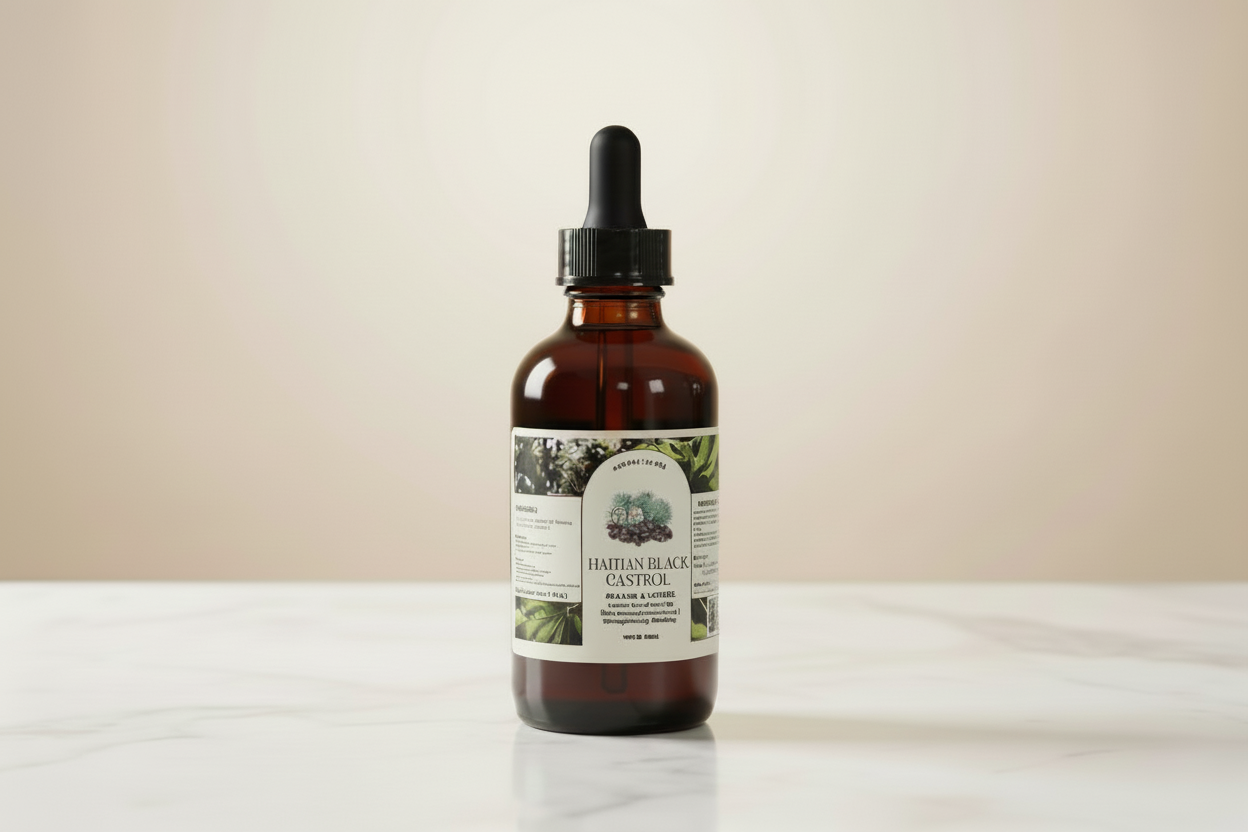 Aurore Luxure Haitian Black Castor Oil/ maskriti – Organic & Natural 100% Pure Castor Hair & Body Oil