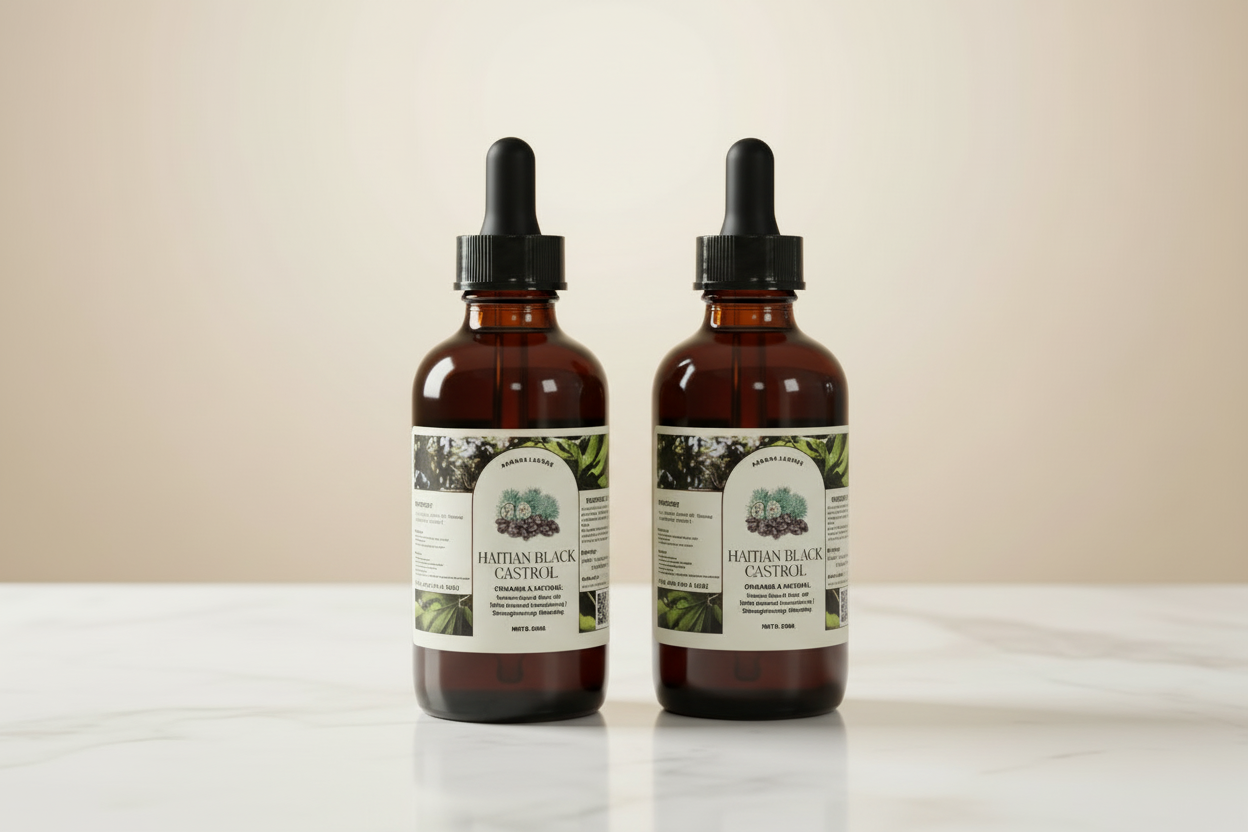 Aurore Luxure Haitian Black Castor Oil/ maskriti – Organic & Natural 100% Pure Castor Hair & Body Oil