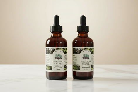 Aurore Luxure Haitian Black Castor Oil/ maskriti – Organic & Natural 100% Pure Castor Hair & Body Oil