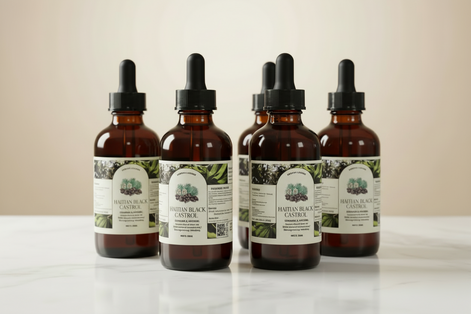 Aurore Luxure Haitian Black Castor Oil/ maskriti – Organic & Natural 100% Pure Castor Hair & Body Oil