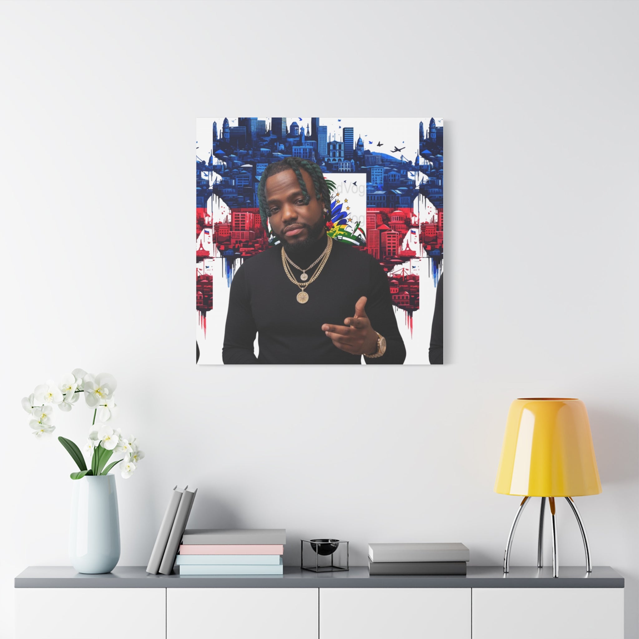 Personalized Urban Flag Background Matte