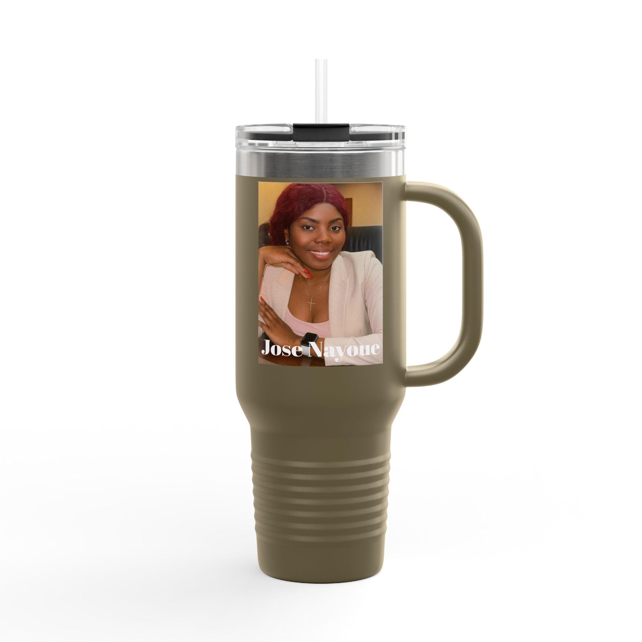 40oz Custom Photo Tumbler - Personalized Insulated Travel Mug