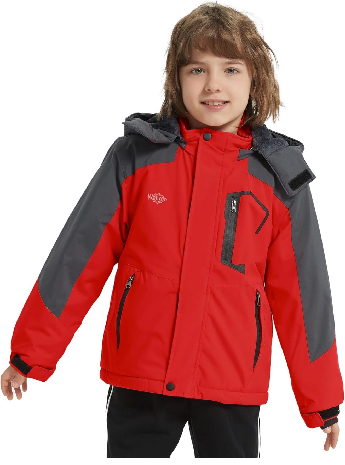 Boy's Waterproof Ski Jacket - Fleece Lined Winter Snowboard Coat | AURORE LUXURE