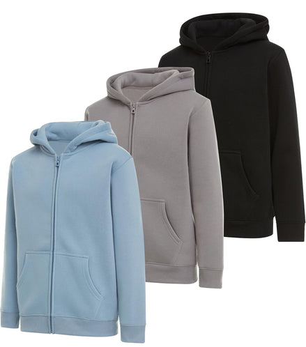 Boys 3-Pack Hoodies - Fleece Pullover & Zip-Up Sweatshirts | AURORE LUXURE