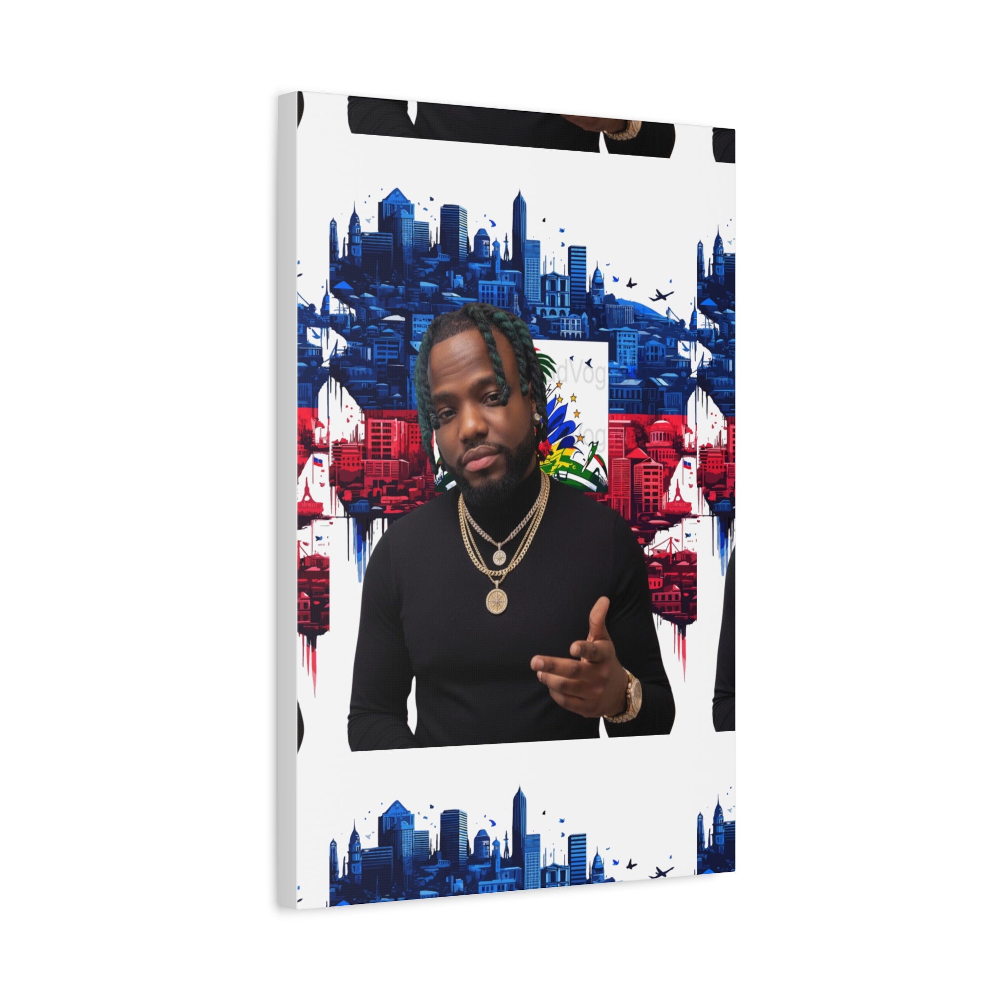 Personalized Urban Flag Background Matte