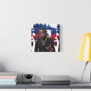 Personalized Urban Flag Background Matte