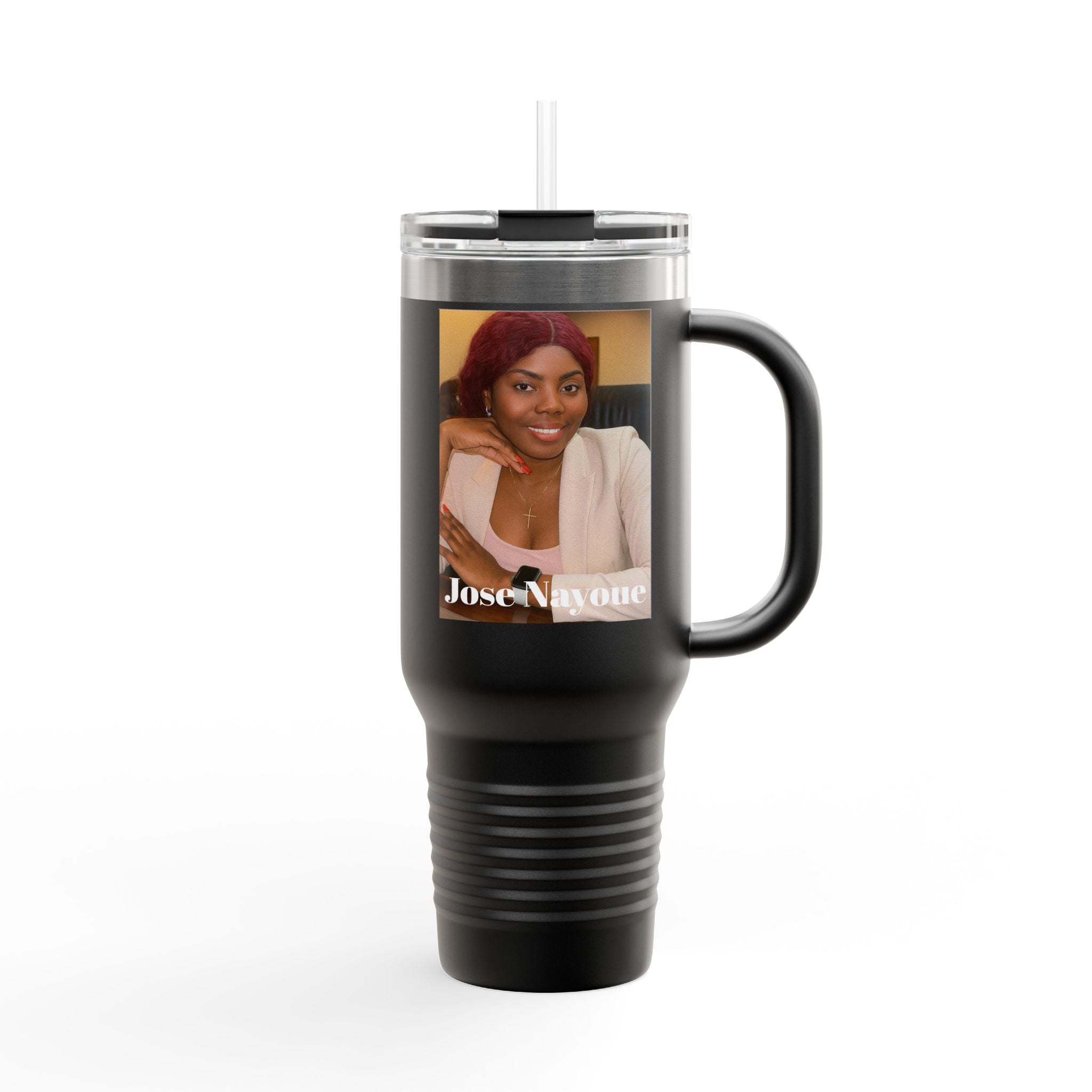40oz Custom Photo Tumbler - Personalized Insulated Travel Mug