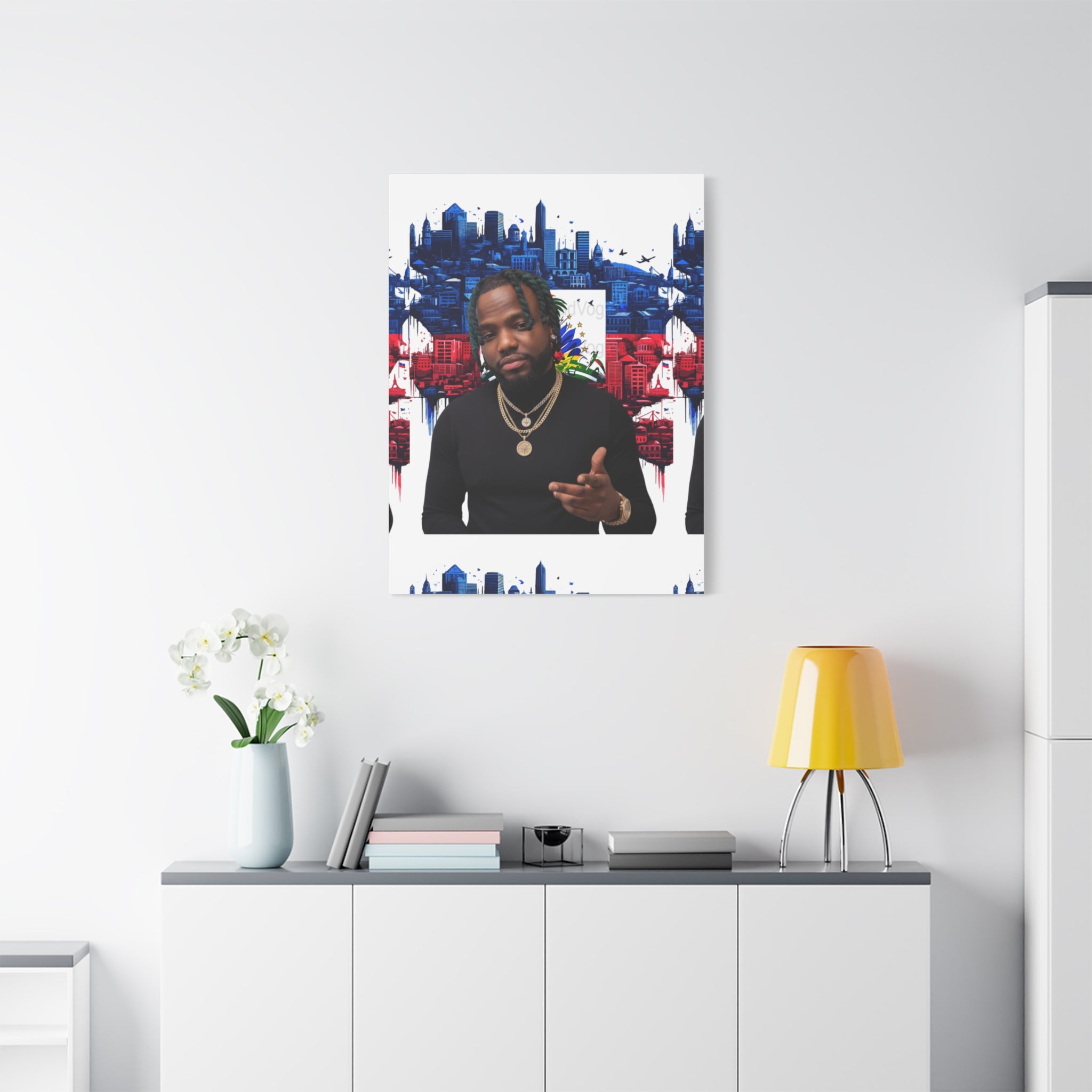 Personalized Urban Flag Background Matte