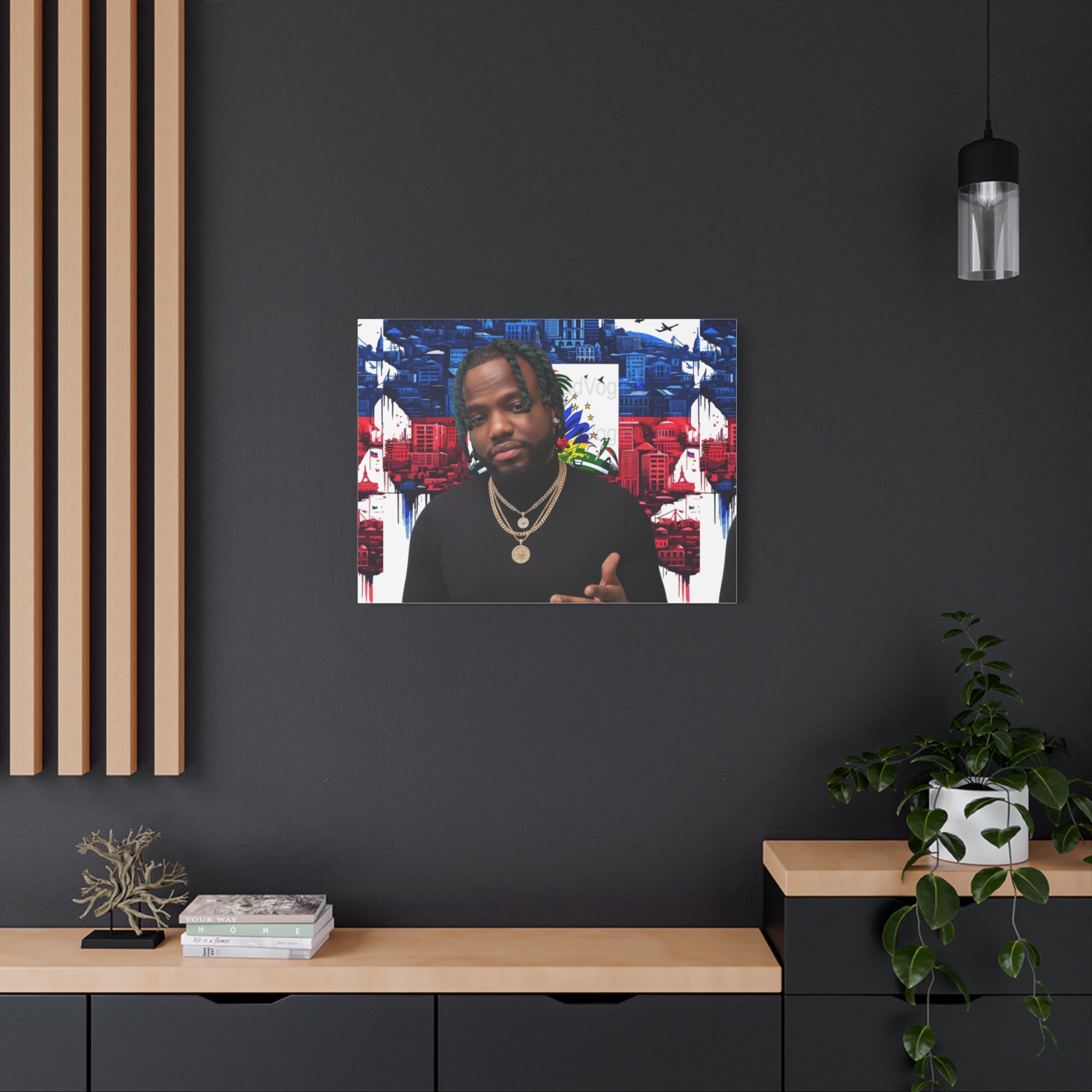 Personalized Urban Flag Background Matte