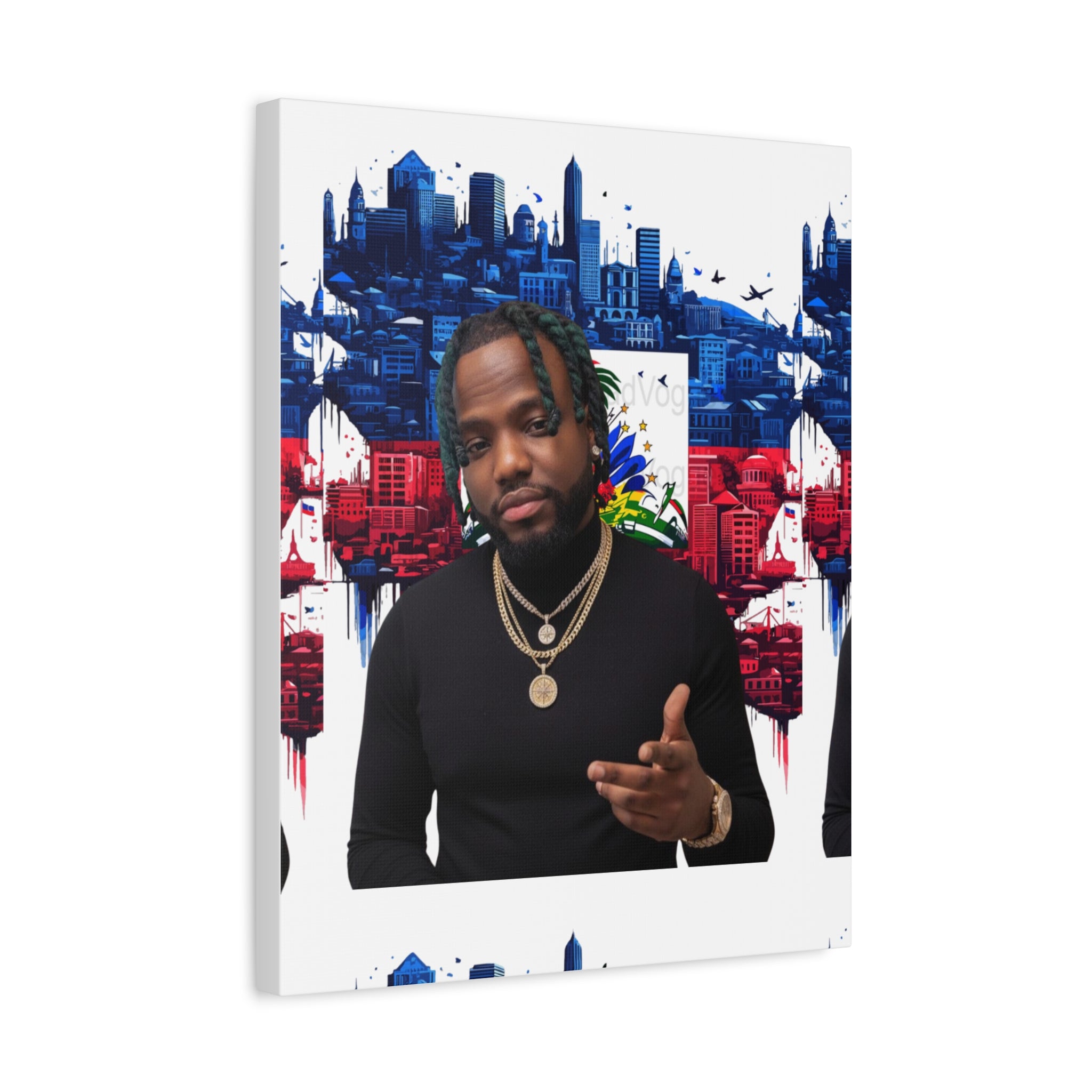 Personalized Urban Flag Background Matte