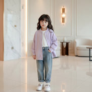 Girls PU Leather Sneakers - Anti-Slip Casual Sport Shoes | AURORE LUXURE