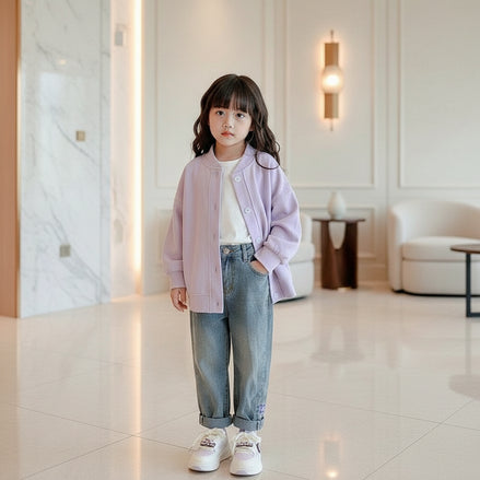 Girls PU Leather Sneakers - Anti-Slip Casual Sport Shoes | AURORE LUXURE