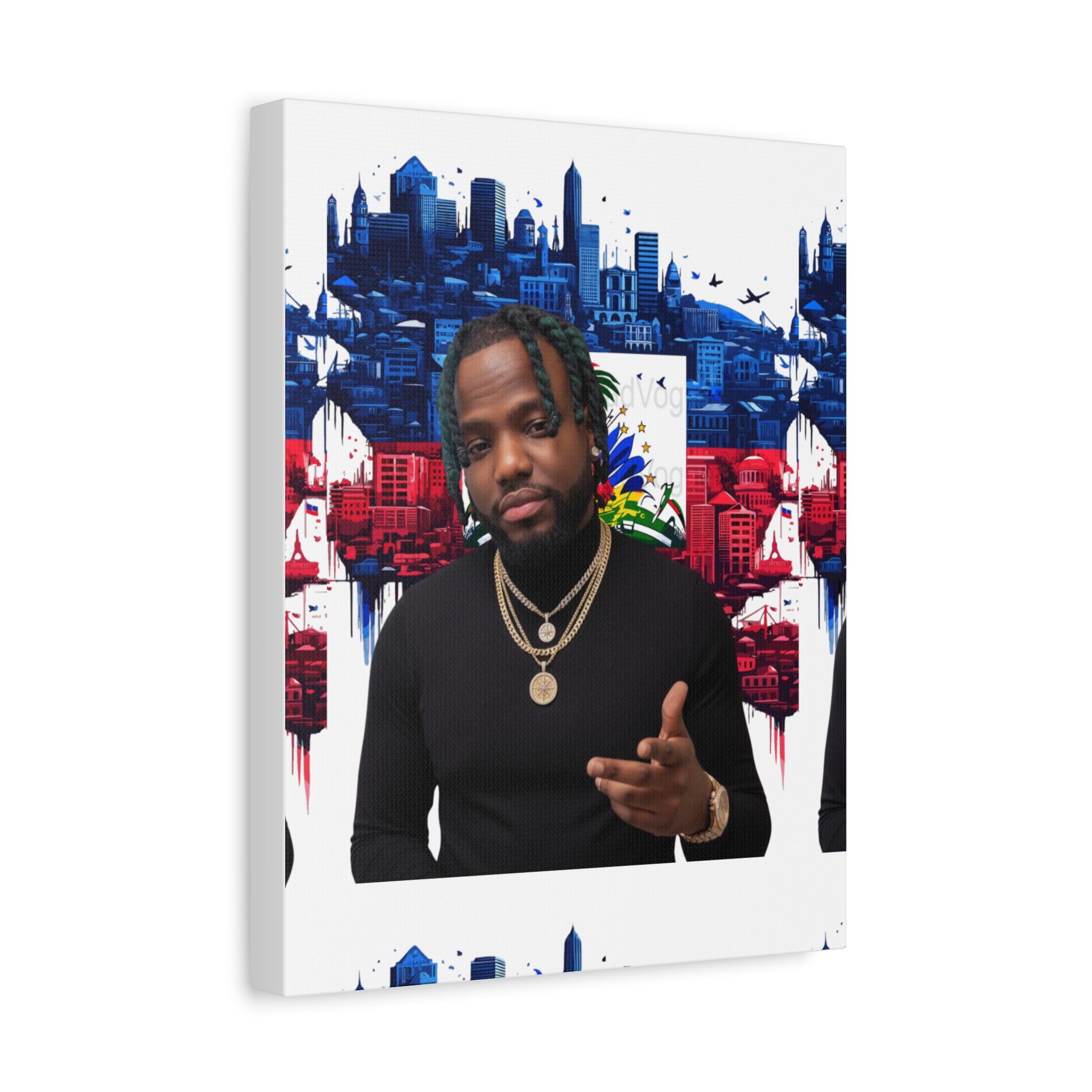 Personalized Urban Flag Background Matte