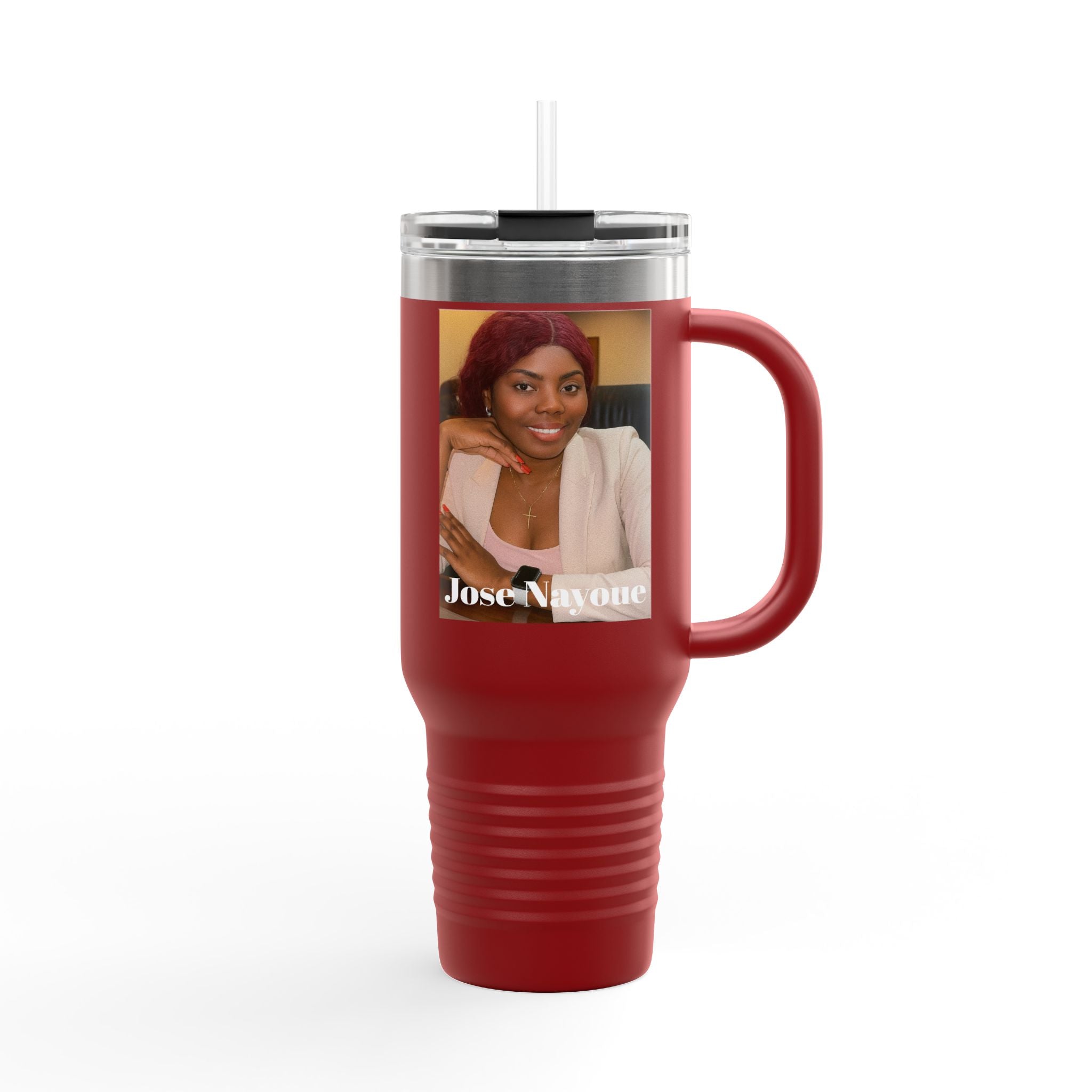 40oz Custom Photo Tumbler - Personalized Insulated Travel Mug