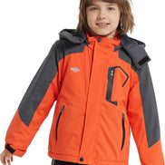 Boy's Waterproof Ski Jacket - Fleece Lined Winter Snowboard Coat | AURORE LUXURE