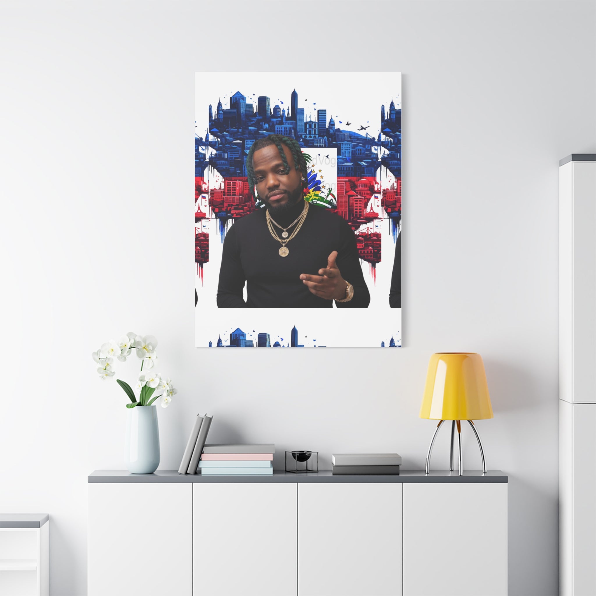 Personalized Urban Flag Background Matte