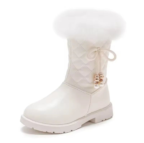 Winter Girl Boots – Warm Velvet Snow Boots, Long Tube Casual Princess Shoes for Girls