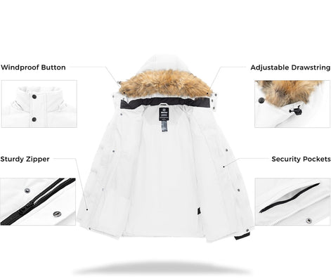 Men's & Women’s Waterproof Puffer Jacket - Hooded Winter Coat | AURORE LUXURE