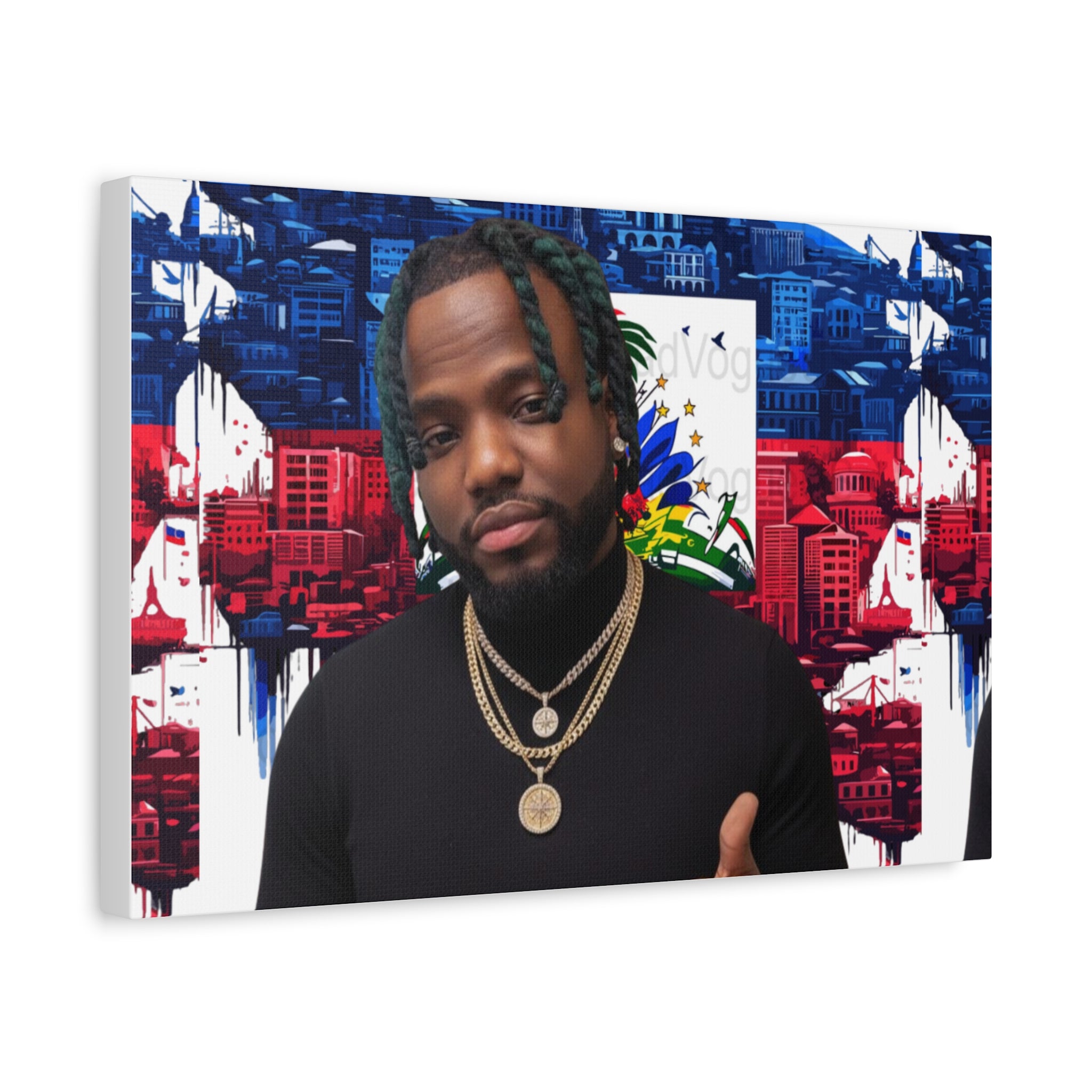 Personalized Urban Flag Background Matte