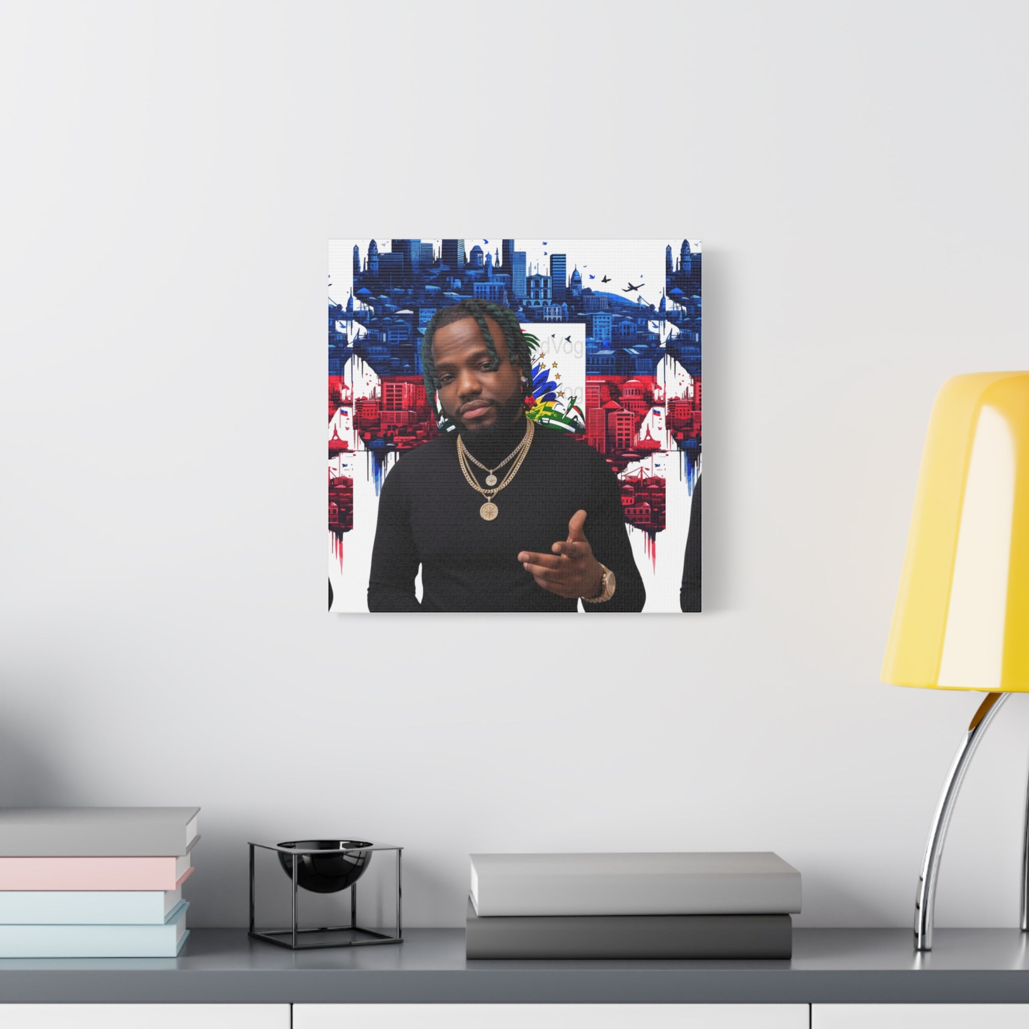 Personalized Urban Flag Background Matte