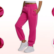 Girls 3-Pack Sweatpants - Fleece Joggers with Pockets | AURORE LUXURE