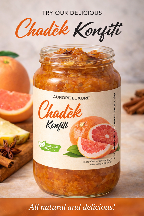 Pineapple & Grapefruit Jam - Haitian Tropical Fruit Preserve