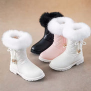 Winter Girl Boots – Warm Velvet Snow Boots, Long Tube Casual Princess Shoes for Girls