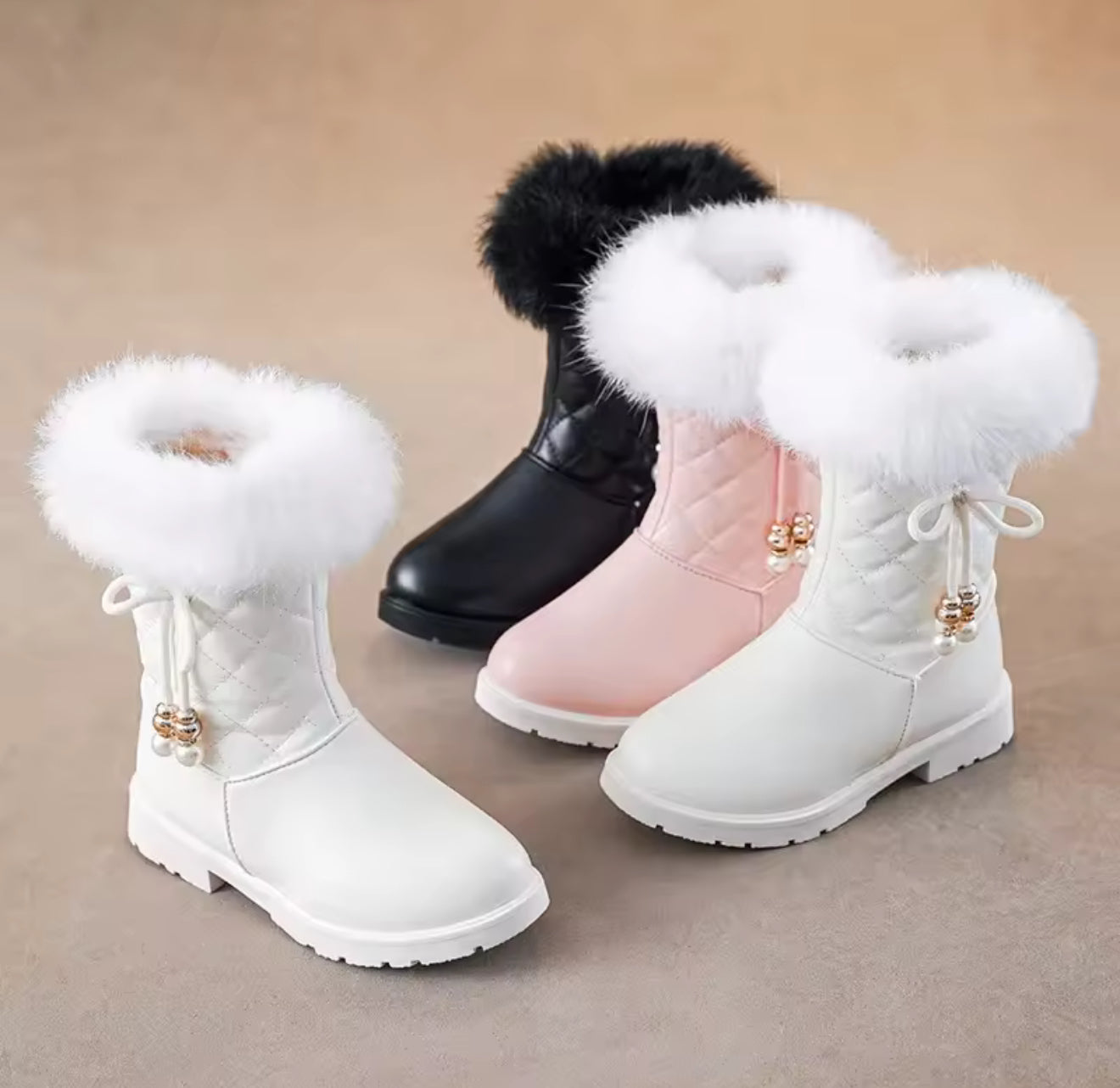 Winter Girl Boots – Warm Velvet Snow Boots, Long Tube Casual Princess Shoes for Girls