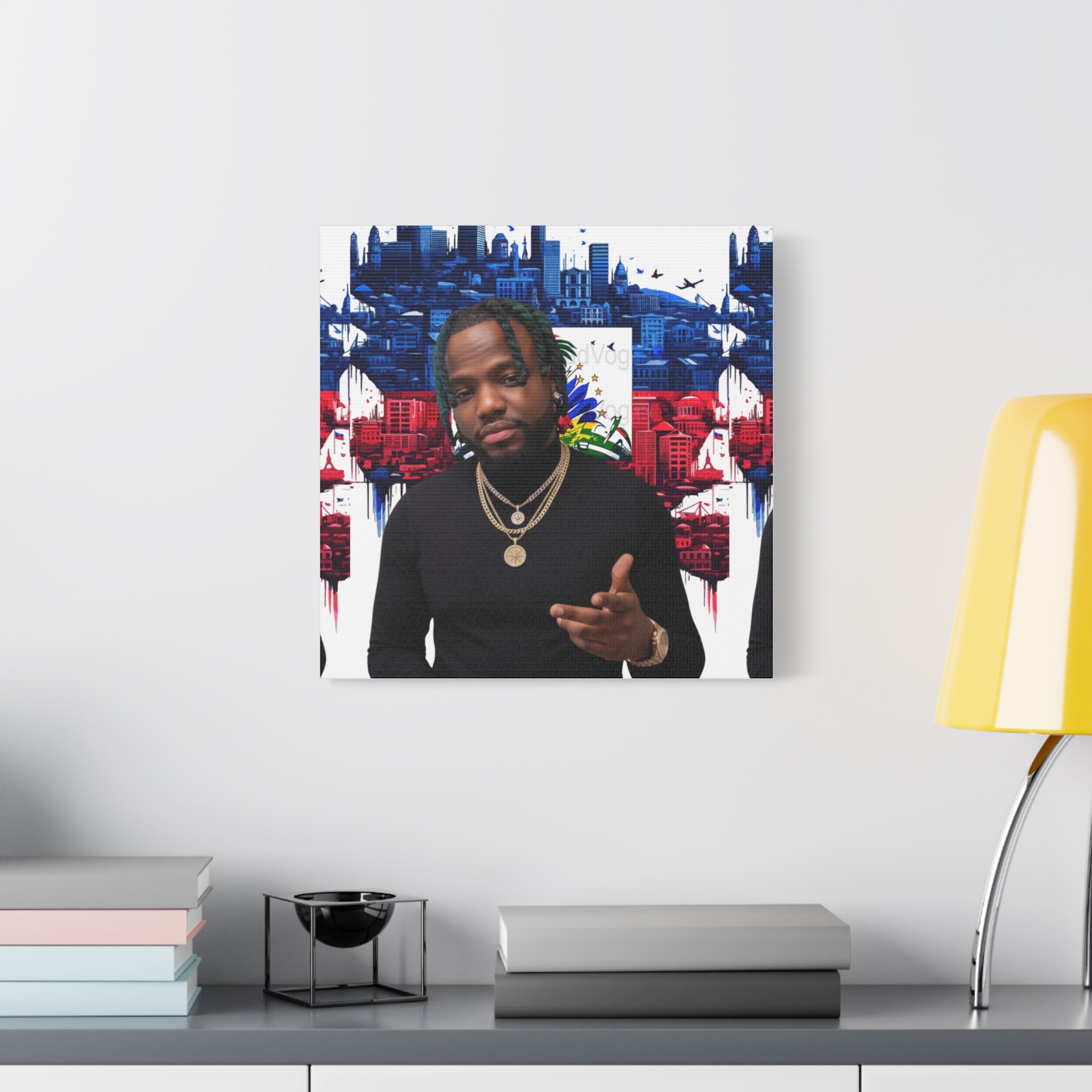 Personalized Urban Flag Background Matte