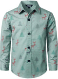 Kids Christmas Shirt - Santa Claus Button Down for Boys & Girls | AURORE LUXURE