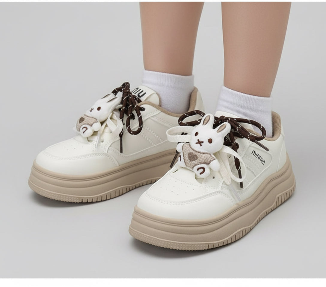 Girls PU Leather Sneakers - Anti-Slip Casual Sport Shoes | AURORE LUXURE
