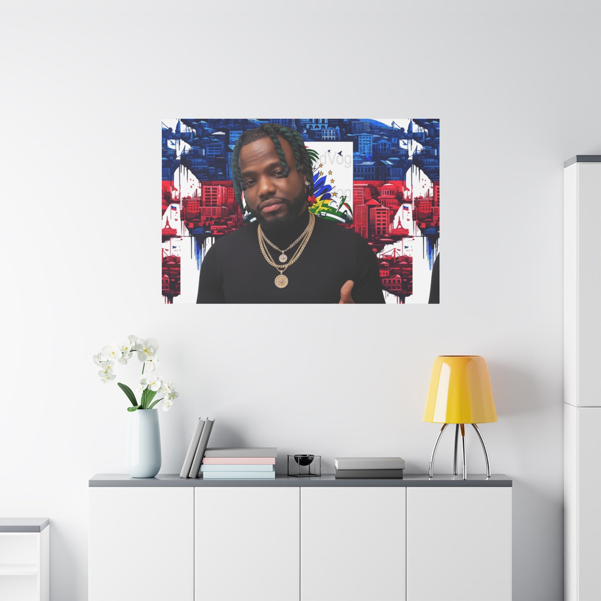 Personalized Urban Flag Background Matte