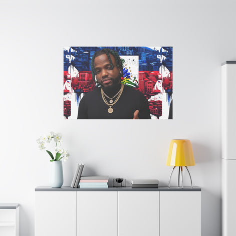 Personalized Urban Flag Background Matte