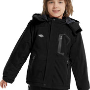 Boy's Waterproof Ski Jacket - Fleece Lined Winter Snowboard Coat | AURORE LUXURE