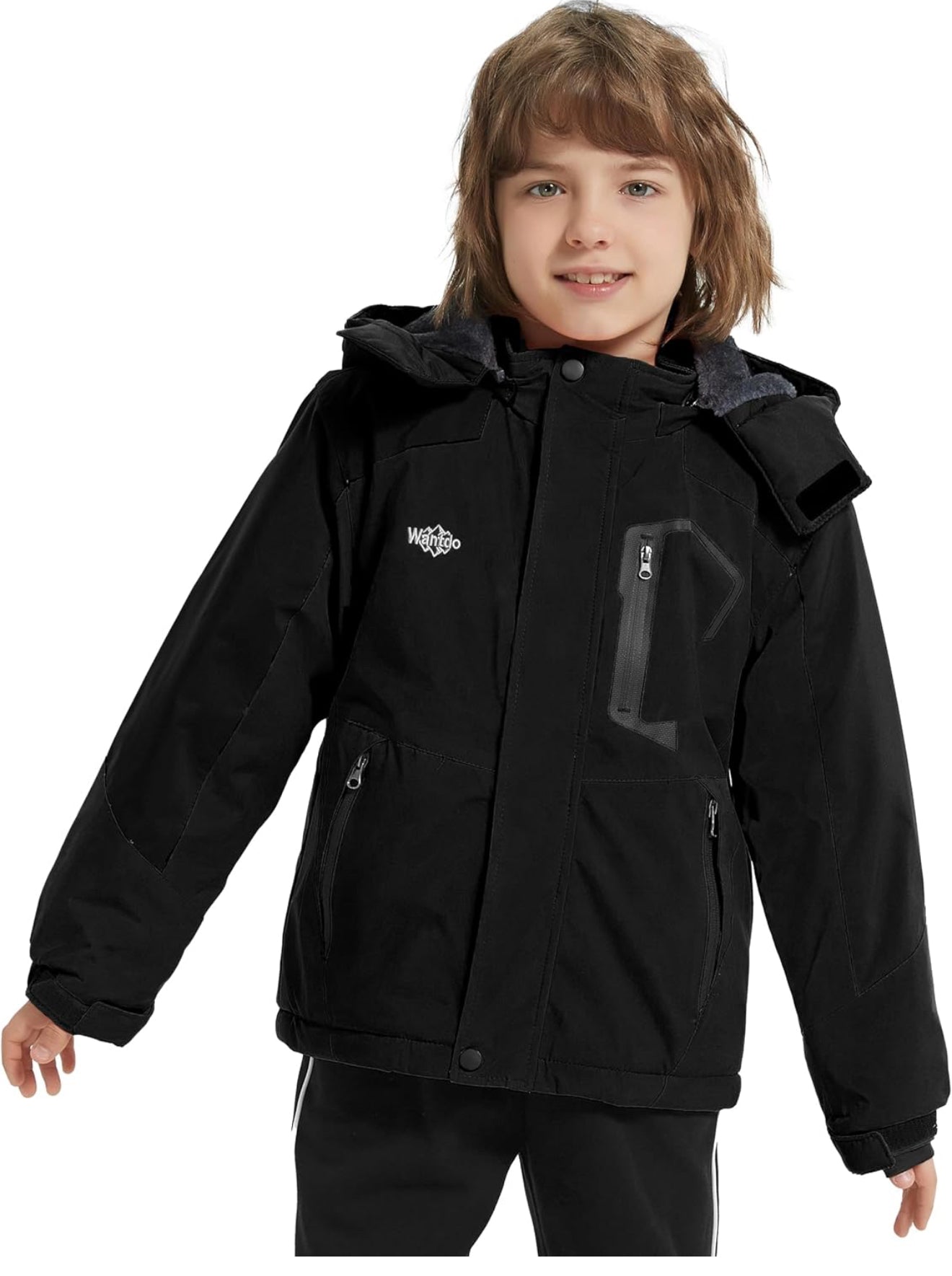 Boy's Waterproof Ski Jacket - Fleece Lined Winter Snowboard Coat | AURORE LUXURE