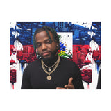 Personalized Urban Flag Background Matte