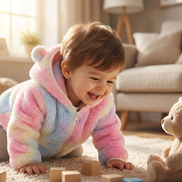 Toddler Bear Ear Hoodie - Fleece Winter Jacket for Boys & Girls _ AURORE LUXURE