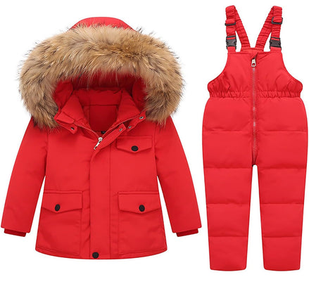 Kids 2-Piece Snowsuit - Waterproof Puffer Jacket & Snow Pants Set | AURORE LUXURE