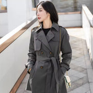Women's Belted Trench Coat - Oversized Office Jacket | AURORE LUXURE