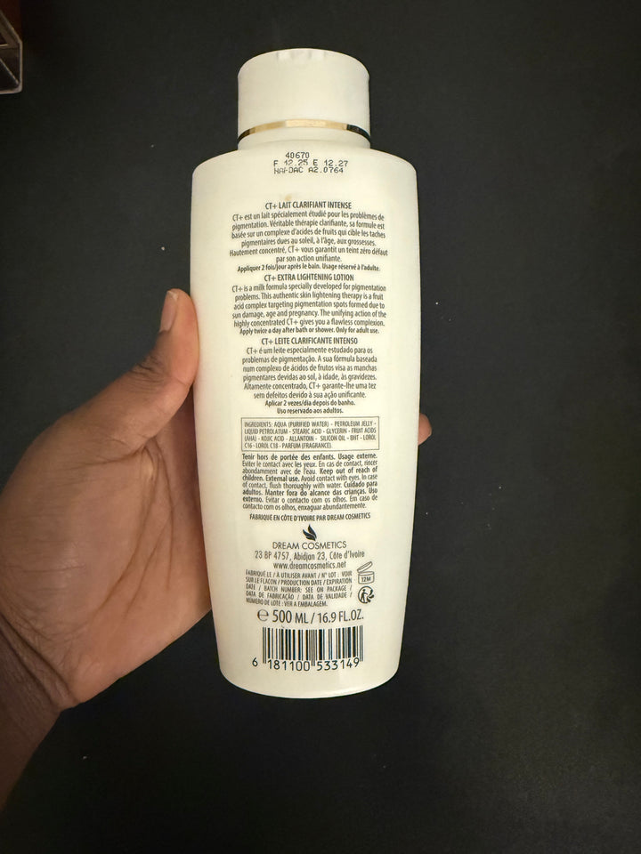 CT+ Clear Therapy Body Lotion with extracts  Lightening  Lotion Flawless Complexion