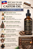 Aurore Luxure Haitian Black Castor Oil/ maskriti – Organic & Natural 100% Pure Castor Hair & Body Oil