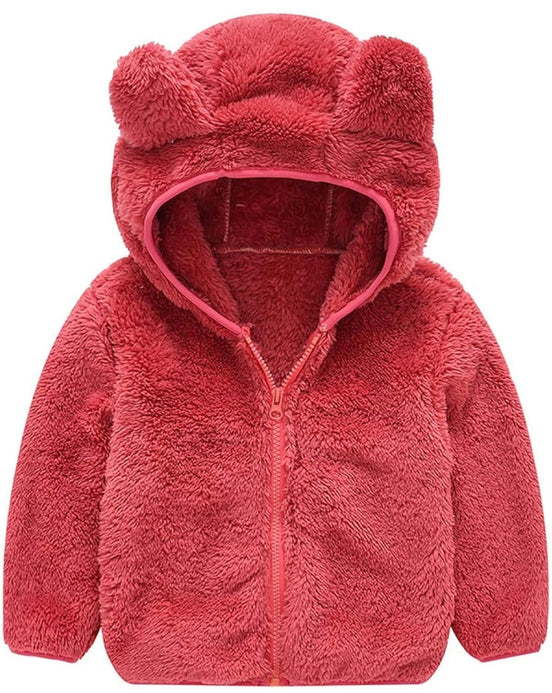 Toddler Bear Ear Hoodie - Fleece Winter Jacket for Boys & Girls _ AURORE LUXURE
